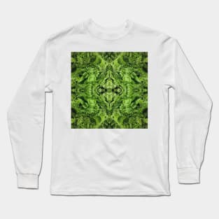 Sage green pattern of Parsley leaves, still No Time Long Sleeve T-Shirt